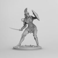 A072 - Legendary character design, The Greek Female Warrior , STL 3D model design print download files