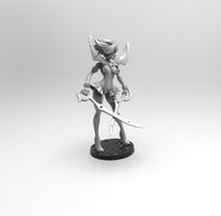 E430 - Games character design, The Games girl Ryuuko with scissor weopon, STL 3D model design print download files