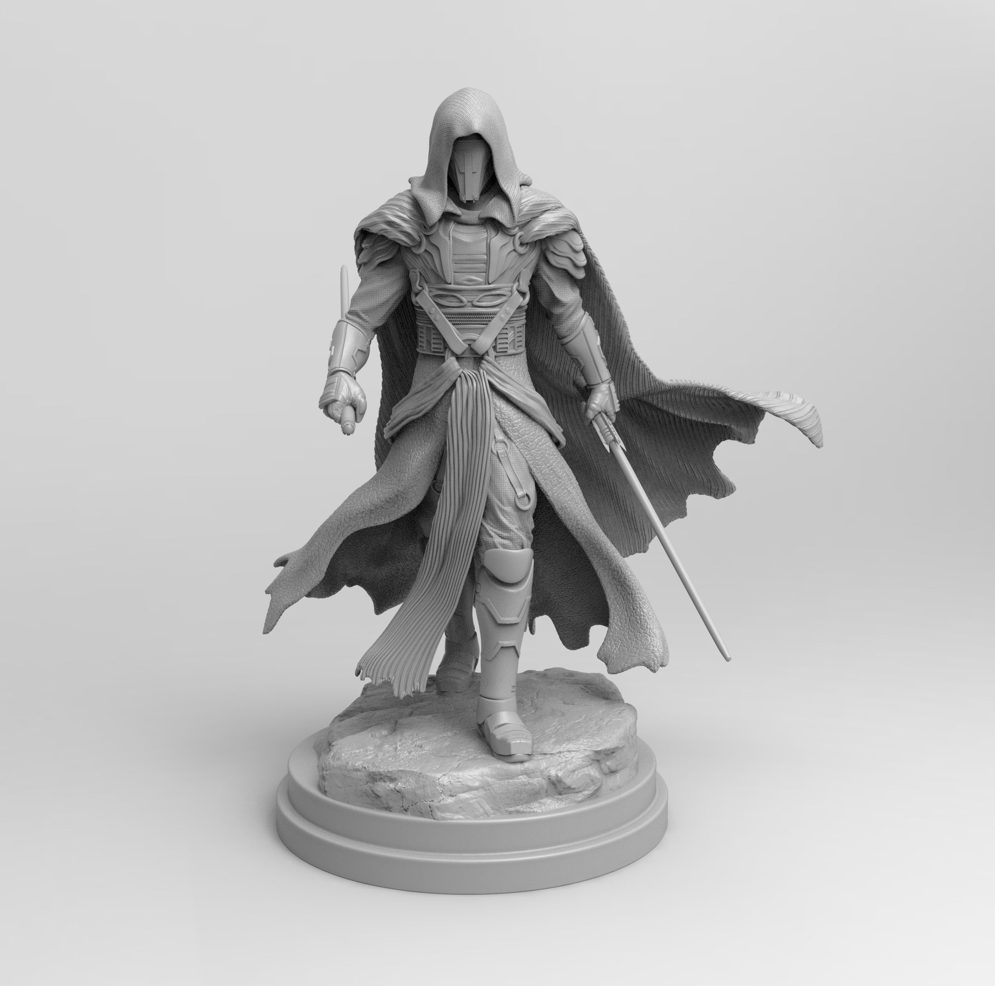 A077 - Movie Character design, The Starwars Darth Revan, STL 3D model ...