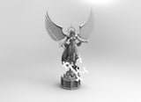 A227 - Games character design, Female Saint Angel Warrior, STL 3D model design print download files
