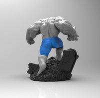 E434 - Comic character design, The Green body muscle guy, STL 3D model design print download files