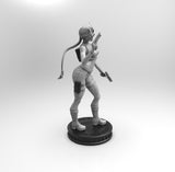 E399 - Games character design, The Double gun girl with braid, ST: 3D model design print download files