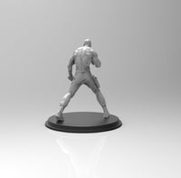 E440 - Comic character design The DD with red suit statue, STL 3D model design print download files