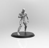 E440 - Comic character design The DD with red suit statue, STL 3D model design print download files