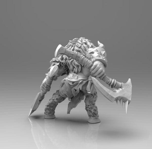 E448 - Legendary creature design, The Minitaur statue, STL 3D model design print download files