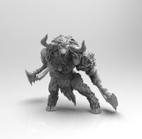 E448 - Legendary creature design, The Minitaur statue, STL 3D model design print download files