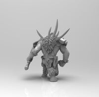 E447 - Legendary character design, The Cow like Minataur with weopon, STL 3D model design print download files