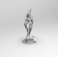 E415 - Games character design, The Rabbt frans character ranger statue, STL 3D model design print download files