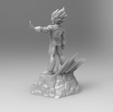 D003 - DBZ Vegeta Statue, Anime character STL 3D model design print