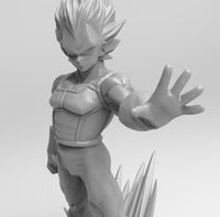 D003 - DBZ Vegeta Statue, Anime character STL 3D model design print