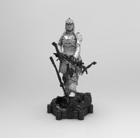 E247 - Games character design, The Aloy Robot hunter statue, STL 3D model design print download files