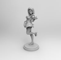 D012 - DBZ anime character, Android 18 Maid Version ( + NSFW ) , STL 3D model design print files