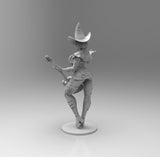 E564 - Games character design, The GG inobody girl statue, STL 3D model design print download files