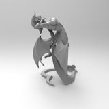 A118 - Female character design, Sexy demon Succubus, STL 3D model design print download files