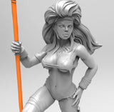 E496 - Comic character design, The Savage Rogue character design statue, STL 3D model design print download files