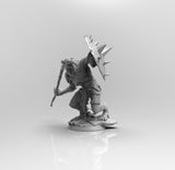 A250 - Legendary creature design, The Dog with spear / axe statue, STL 3D model design print download files