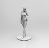 E506 - NFSW anime character design statue, Franxx girl with hot body statue design, STL 3D model design print download