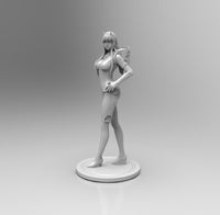 E506 - NFSW anime character design statue, Franxx girl with hot body statue design, STL 3D model design print download