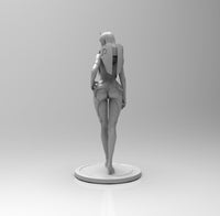 E506 - NFSW anime character design statue, Franxx girl with hot body statue design, STL 3D model design print download