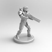 A128 - Cybertroops Gunner, Sci - Fi Warrior character design, STL 3D model design printing files