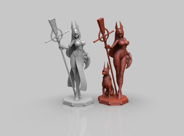 R027 - Legendary character design, TheSexy Anubis Girl Version 2type - STL 3D Model design download print files